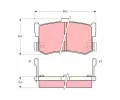 Sada brzdovch destiek TRW ‐ TRW GDB994