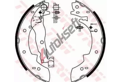 TRW Sada brzdovch elist TRW GS6190, GS6190