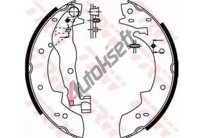 TRW Sada brzdovch elist TRW GS6251, GS6251