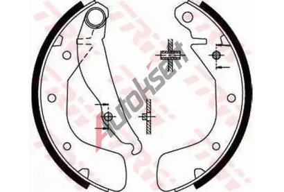 TRW Sada brzdovch elist TRW GS8543, GS8543