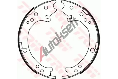TRW Sada brzdových čelistí - parkovací brzda TRW GS8779, GS8779 TRW Sada brzdových čelistí - parkovací brzda TRW GS8779, GS8779