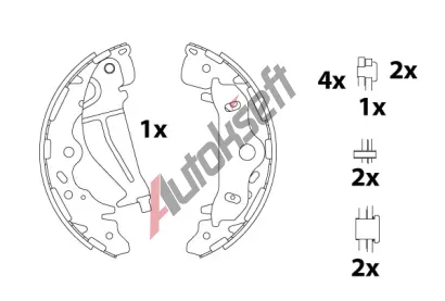 TRW Sada brzdov�ch �elist� TRW GS8820, GS8820