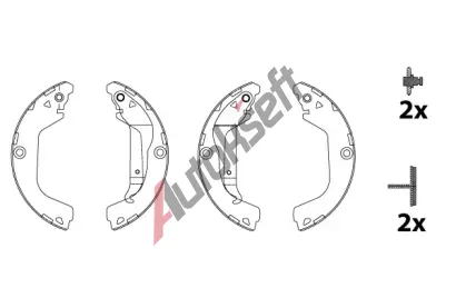 TRW Sada brzdovch elist TRW GS8828, GS8828