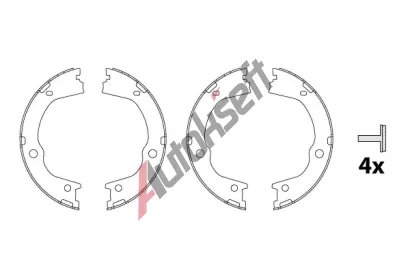 TRW Sada brzdovch elist parkovac brzdy TRW GS8860, GS8860