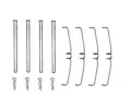 Sada psluenstv obloen kotouov brzdy TRW ‐ TRW PFK141