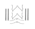 Sada psluenstv obloen kotouov brzdy TRW ‐ TRW PFK288