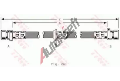 TRW Brzdov hadice - 380 mm TRW PHA367, PHA367