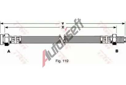 TRW Brzdov hadice TRW PHB270, PHB270