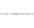 TRW Brzdov hadice - 558 mm TRW PHB555, PHB555