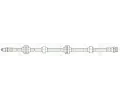 TRW Brzdov hadice - 575 mm TRW PHB599, PHB599