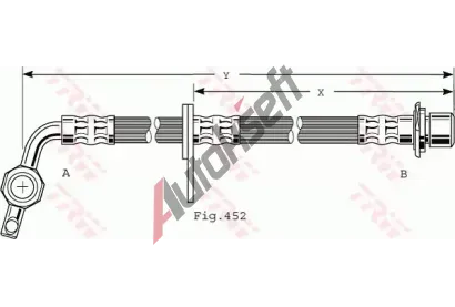 TRW Brzdov hadice TRW PHD496, PHD496