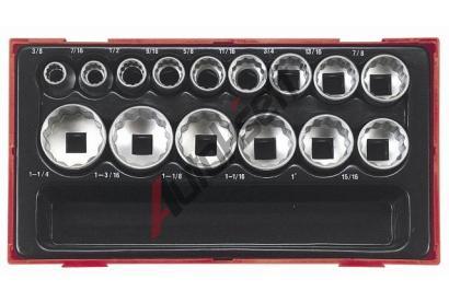 Teng Tools 1/2" SADA HLAVIC AF, 12HRAN, 15 D�L� TT 03570306, 03570306