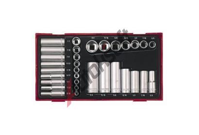Teng Tools 1/4", 3/8" SADA HLAVIC AF, 6HRAN TT 68610104, 68610104