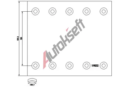 TEXTAR Sada brzdového obložení bubnové brzdy TXT 1903243, 1903243 TEXTAR Sada brzdového obložení bubnové brzdy TXT 1903243, 1903243