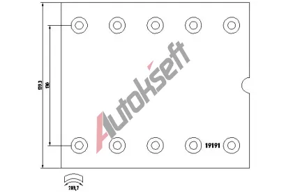 TEXTAR Sada brzdov�ho oblo�en� bubnov� brzdy TXT 1919101, 1919101