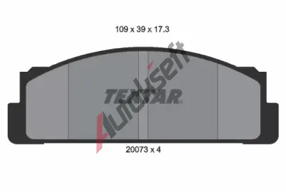 TEXTAR Sada brzdovch destiek TXT 2007304, 2007304