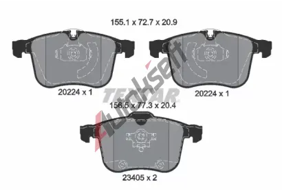 TEXTAR Sada brzdovch destiek TXT 2022401, 2022401