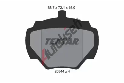 TEXTAR Sada brzdovch destiek TXT 2034402, 2034402