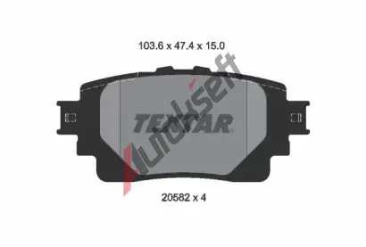 TEXTAR Sada brzdovch destiek TXT 2058201, 2058201