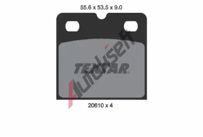 TEXTAR Sada brzdovch destiek parkovac brzdy TXT 2061005, 2061005