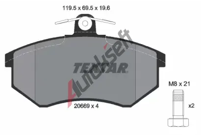 TEXTAR Sada brzdovch destiek TXT 2066921, 2066921