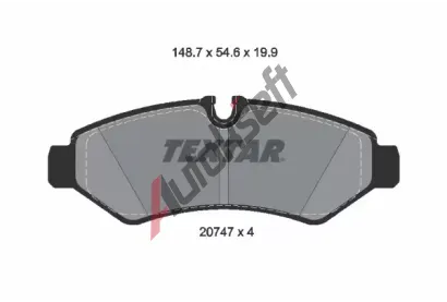 TEXTAR Sada brzdovch destiek Q+ TXT 2074701, 2074701