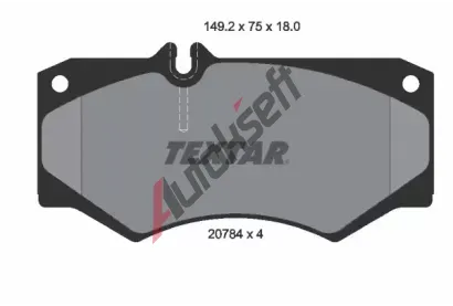 TEXTAR Sada brzdovch destiek TXT 2078401, 2078401