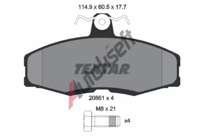TEXTAR Sada brzdov�ch desti�ek TXT 2086105, 2086105