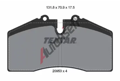 TEXTAR Sada brzdovch destiek TXT 2095302, 2095302