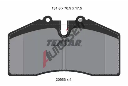 TEXTAR Sada brzdovch destiek Q+ TXT 2095310, 2095310