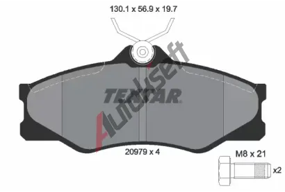 TEXTAR Sada brzdovch destiek TXT 2097904, 2097904