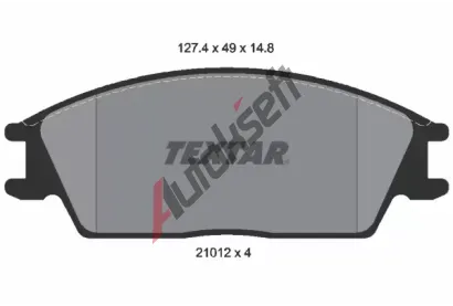 TEXTAR Sada brzdových destiček TXT 2101204, 2101204 TEXTAR Sada brzdových destiček TXT 2101204, 2101204