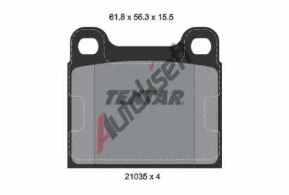 TEXTAR Sada brzdovch destiek TXT 2103501, 2103501