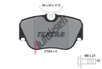 TEXTAR Sada brzdovch destiek TXT 2105503, 2105503