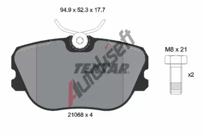 TEXTAR Sada brzdovch destiek TXT 2106804, 2106804