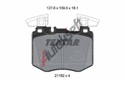 TEXTAR Sada brzdovch destiek Q+ TXT 2115201, 2115201