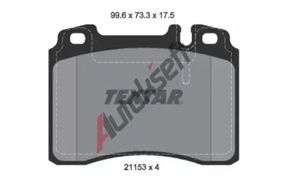 TEXTAR Sada brzdovch destiek TXT 2115307, 2115307