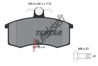 TEXTAR Sada brzdovch destiek TXT 2117002, 2117002