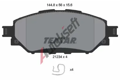 TEXTAR Sada brzdovch destiek TXT 2123401, 2123401