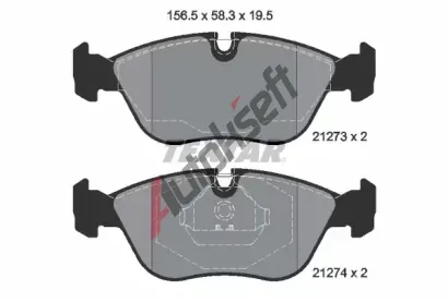 TEXTAR Sada brzdových destiček TXT 2127304, 2127304 TEXTAR Sada brzdových destiček TXT 2127304, 2127304