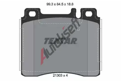 TEXTAR Sada brzdovch destiek TXT 2130304, 2130304