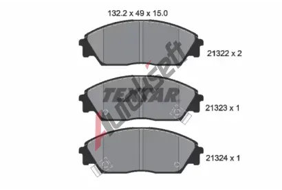 TEXTAR Sada brzdovch destiek TXT 2132201, 2132201