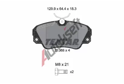 TEXTAR Sada brzdovch destiek TXT 2136801, 2136801