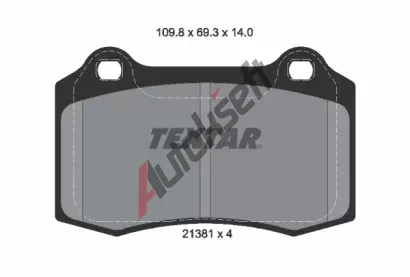 TEXTAR Sada brzdovch destiek TXT 2138104, 2138104