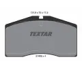 Sada brzdovch destiek TEXTAR ‐ TXT 2140201