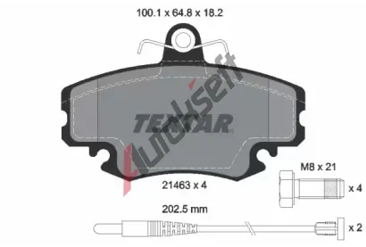 TEXTAR Sada brzdovch destiek TXT 2146304, 2146304