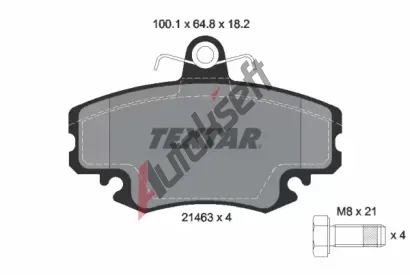 TEXTAR Sada brzdových destiček TXT 2146306, 2146306 TEXTAR Sada brzdových destiček TXT 2146306, 2146306