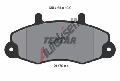 TEXTAR Sada brzdovch destiek TXT 2147001, 2147001