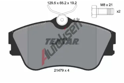 TEXTAR Sada brzdovch destiek TXT 2147902, 2147902