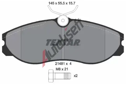 TEXTAR Sada brzdovch destiek TXT 2148101, 2148101